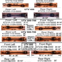 Front Left AXLE 800 2010-2012ish - Image 2