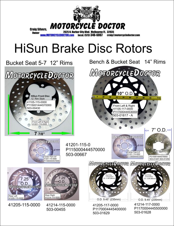Park Disc Rotor Plate Center Parking - Image 2