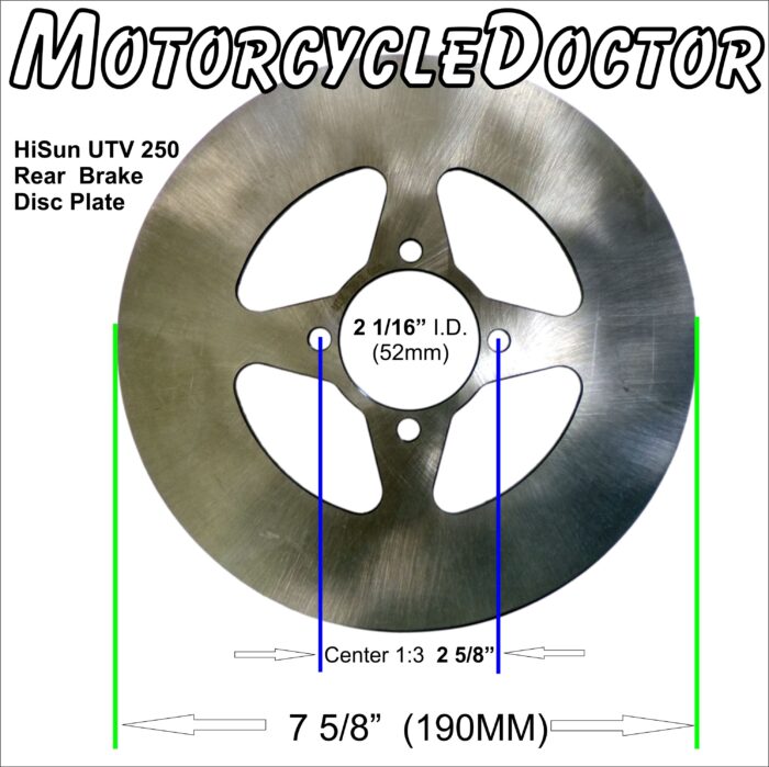 Disc Brake Plate Rear 250