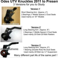 ODES 800 / 1000 UTV Steering Knuckle Front Left Long Travel - Image 2