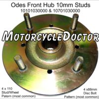 ODES Front Hub 10mm Studs 800 1000