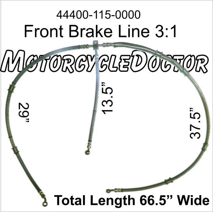 Front Brake Line 3:1 Bucket Seat