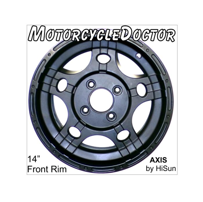 Rim Front Wheel 14" Black 5-Spoke AXIS