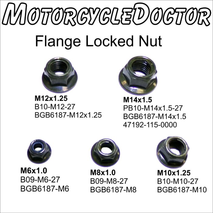 Nut Flanged M10 x 1.25 Locked Nut Hexagon - Image 2