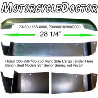 Fender Flare Cargo Bed Rear Right Bench Seat Model - Image 2