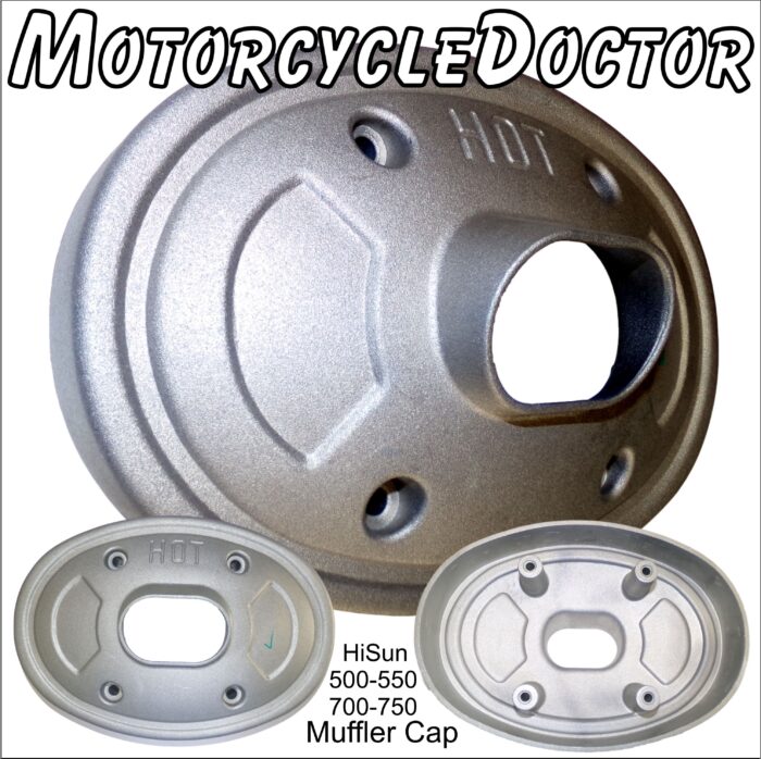 Muffler Cover End Cap HS 500, 550, 700, 750 Oval