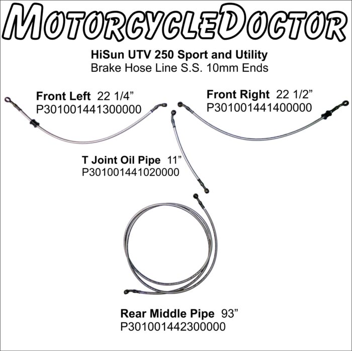 Brake Line Hose HS 250 T-Joint Oil Pipe - Image 2