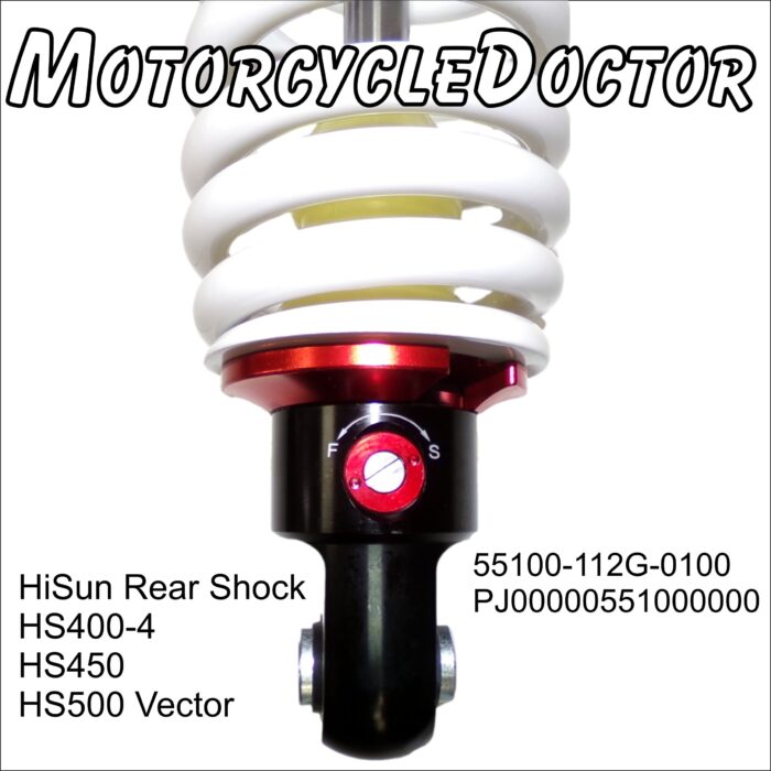 Shock REAR HiSun UTV 400, 450, 500 Vector Nitrogen Air Bag - Image 2