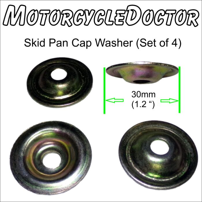 Washer Skid Pan Cap set of 4 Cupped