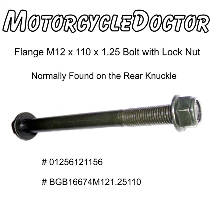 Flange Bolt M12 x 110 and Nut, M12 Rear Knuckle
