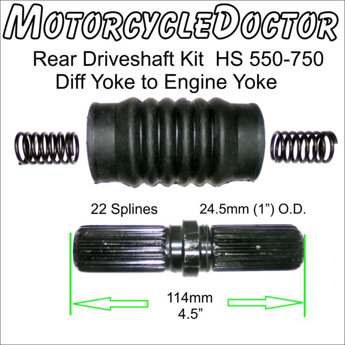 Driveshaft Rear 22 Splines Springs Boot Kit